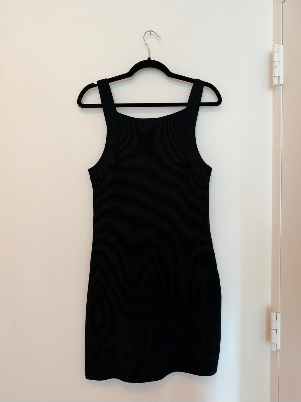 Rag and Bone Classic Black Ribbed Mini Dress - Women